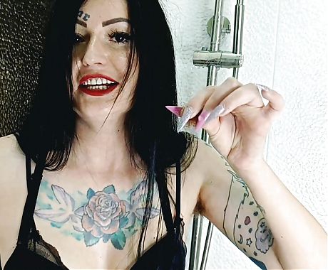 Dominatrix Nika shaves her body hair. Fetish for hairy armpits and hairy pussy. Do you want to buy this fetish hair?