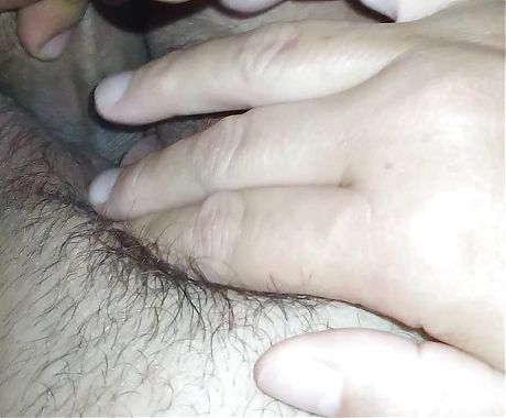Husband with the big dick plays and fucks the revelers pussy: close-up
